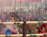 बलिया में 108 कुंडीय महायज्ञ के पवित्र धुएं से भृगु क्षेत्र का वातावरण हुआ धार्मिक